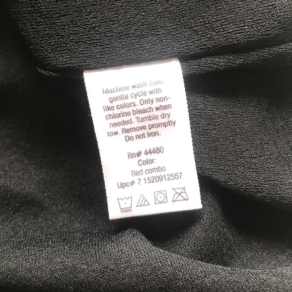 90’s Y2k Floral Black Red Mesh Blouse Graphic Shirt Short Sleeve Top Medium - Picture 10 of 13